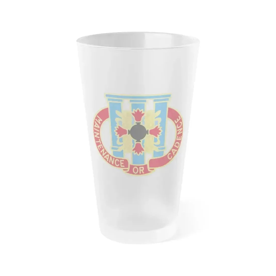 110 Maintenance Battalion (U.S. Army) Frosted Pint Glass 16oz Default Title - Go Mug Yourself