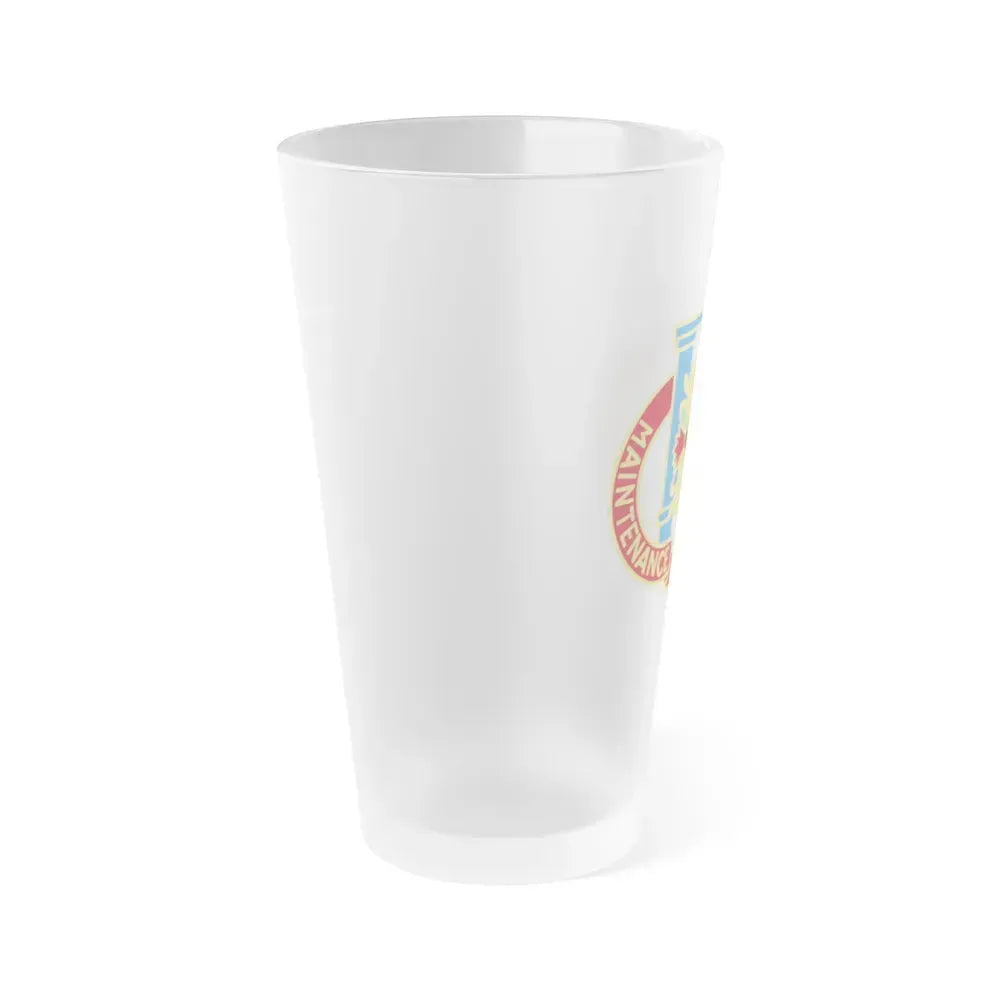 110 Maintenance Battalion (U.S. Army) Frosted Pint Glass 16oz - Go Mug Yourself