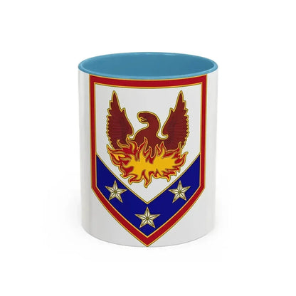 110 Maneuver Enhancement Brigade (U.S. Army) Accent Coffee Mug 11oz Light Blue - Go Mug Yourself