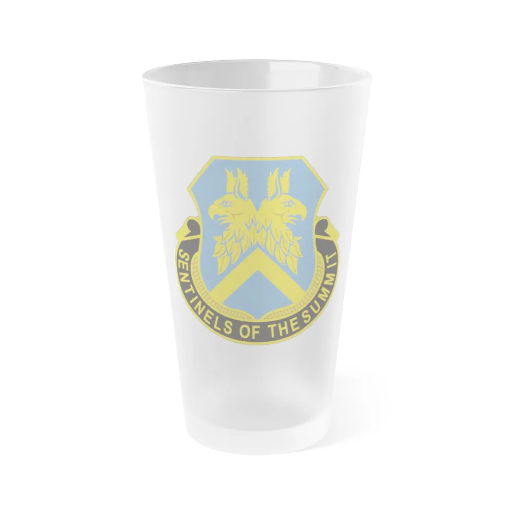 110 Military Intelligence Battalion (U.S. Army) Frosted Pint Glass 16oz-Go Mug Yourself