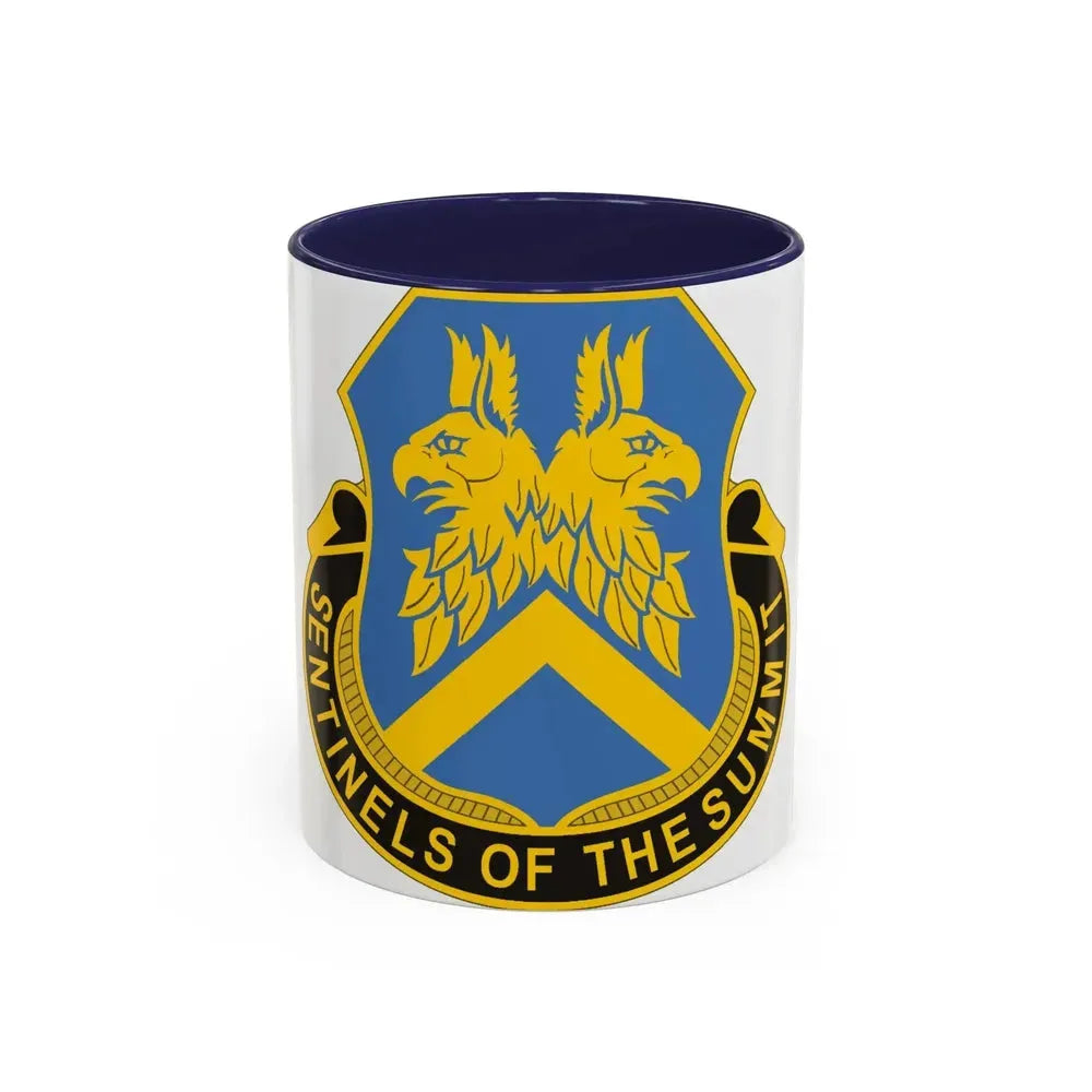 110 Military Intelligence Battalion (U.S. Army) Accent Coffee Mug 11oz Navy - Go Mug Yourself
