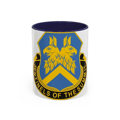 110 Military Intelligence Battalion (U.S. Army) Accent Coffee Mug 11oz Navy - Go Mug Yourself