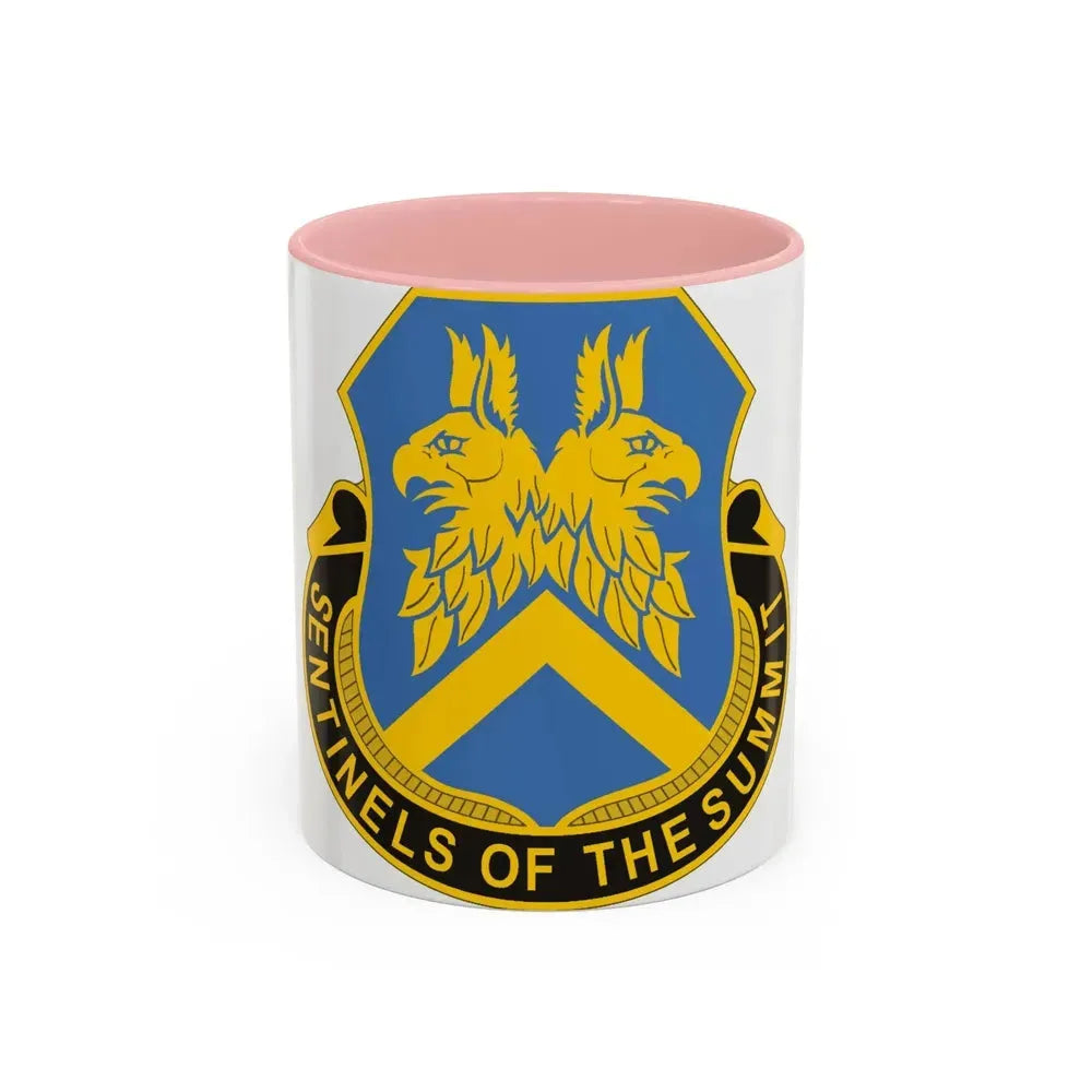 110 Military Intelligence Battalion (U.S. Army) Accent Coffee Mug 11oz Pink - Go Mug Yourself