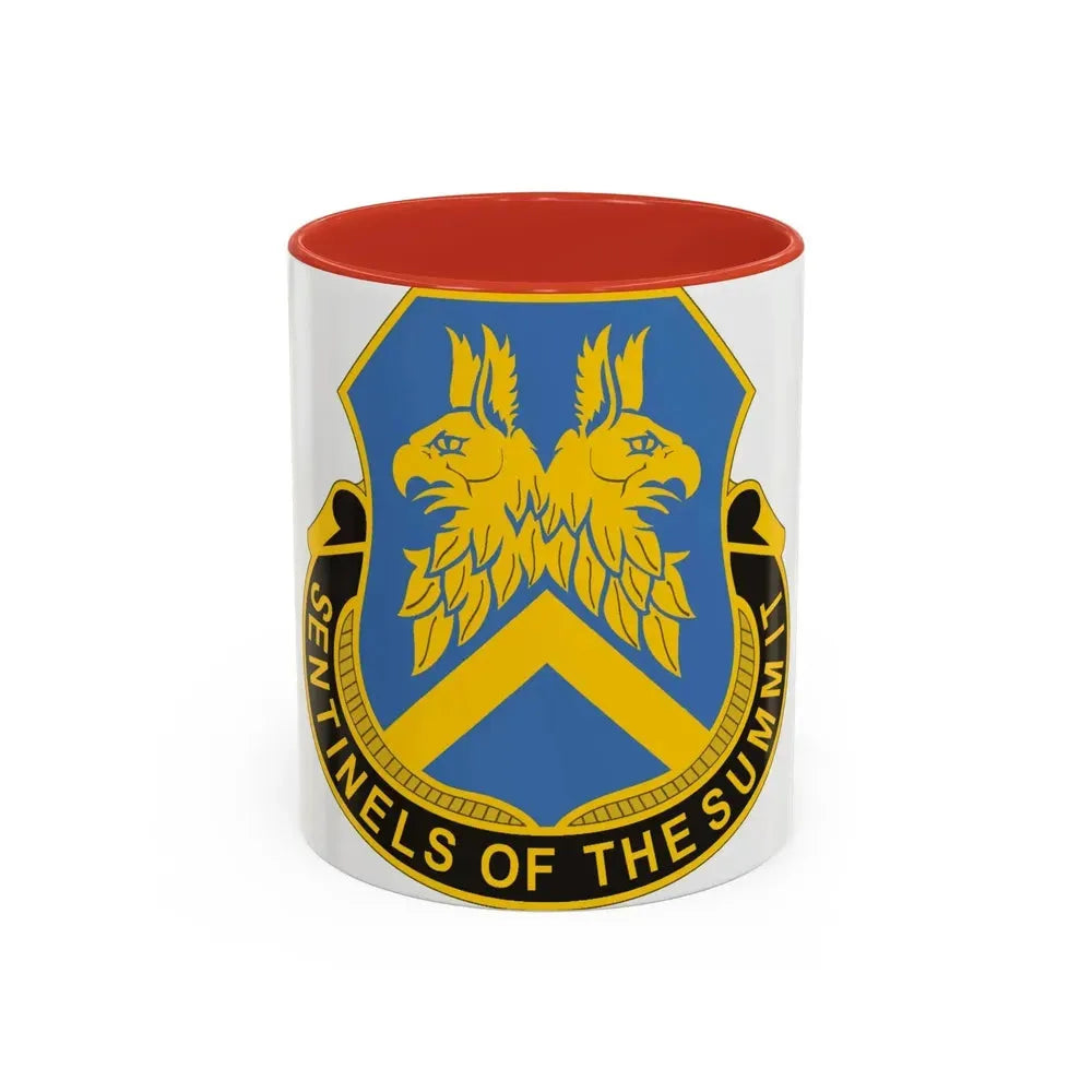 110 Military Intelligence Battalion (U.S. Army) Accent Coffee Mug 11oz Red - Go Mug Yourself