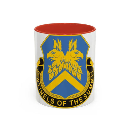 110 Military Intelligence Battalion (U.S. Army) Accent Coffee Mug 11oz Red - Go Mug Yourself