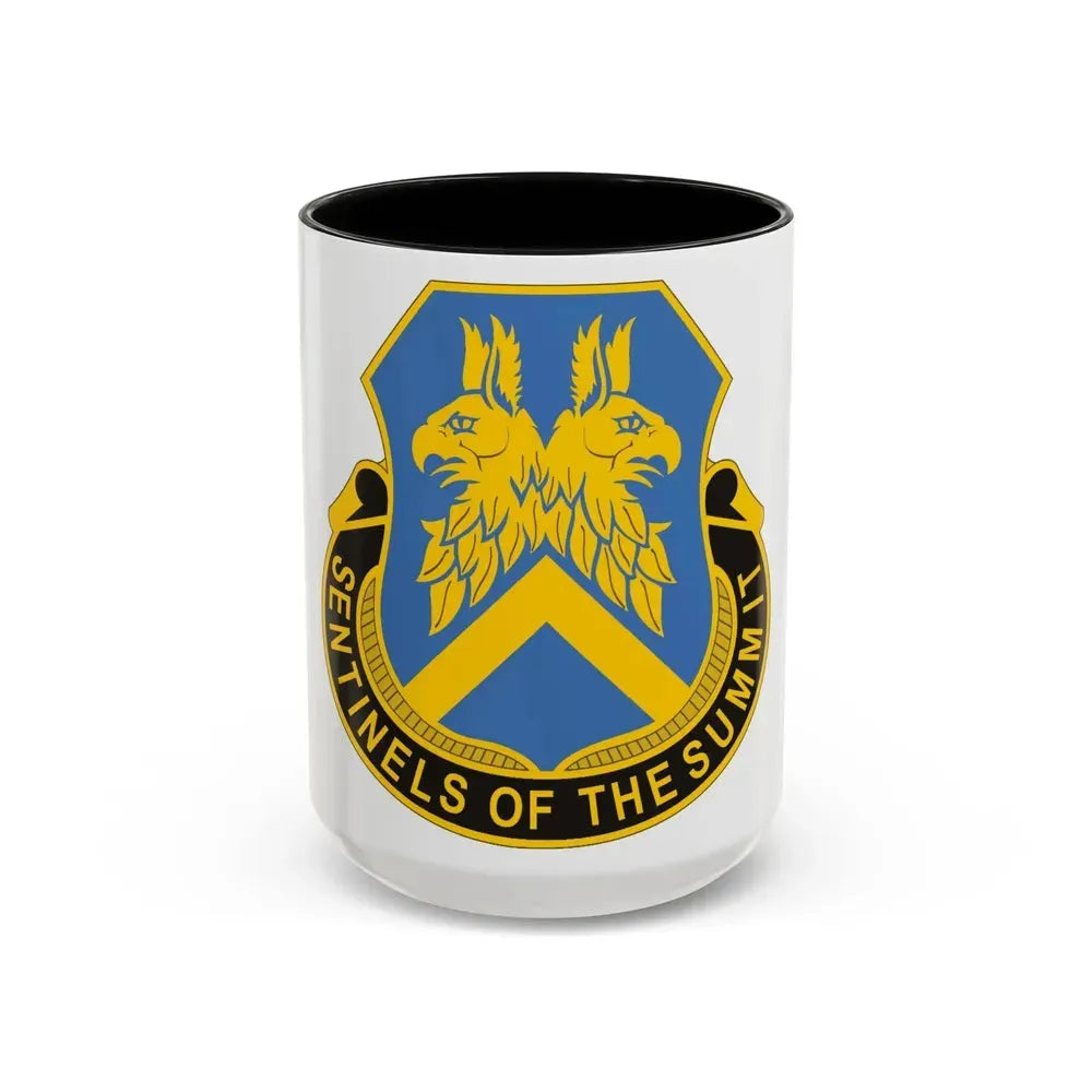 110 Military Intelligence Battalion (U.S. Army) Accent Coffee Mug 15oz Black - Go Mug Yourself