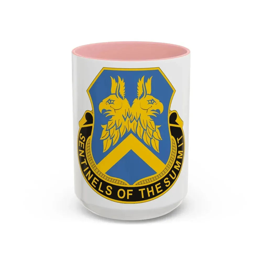 110 Military Intelligence Battalion (U.S. Army) Accent Coffee Mug 15oz Pink - Go Mug Yourself