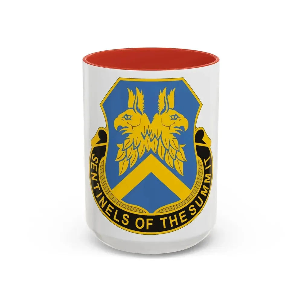 110 Military Intelligence Battalion (U.S. Army) Accent Coffee Mug 15oz Red - Go Mug Yourself