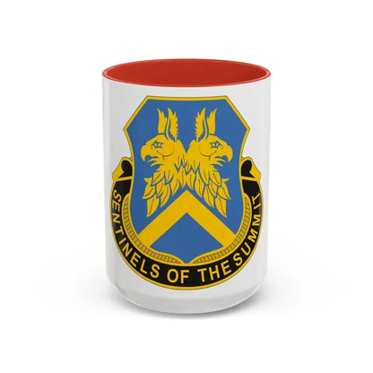 110 Military Intelligence Battalion (U.S. Army) Accent Coffee Mug 15oz Red - Go Mug Yourself