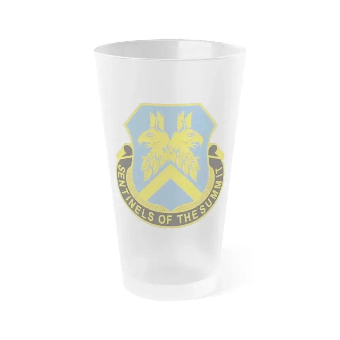 110 Military Intelligence Battalion (U.S. Army) Frosted Pint Glass 16oz Default Title - Go Mug Yourself