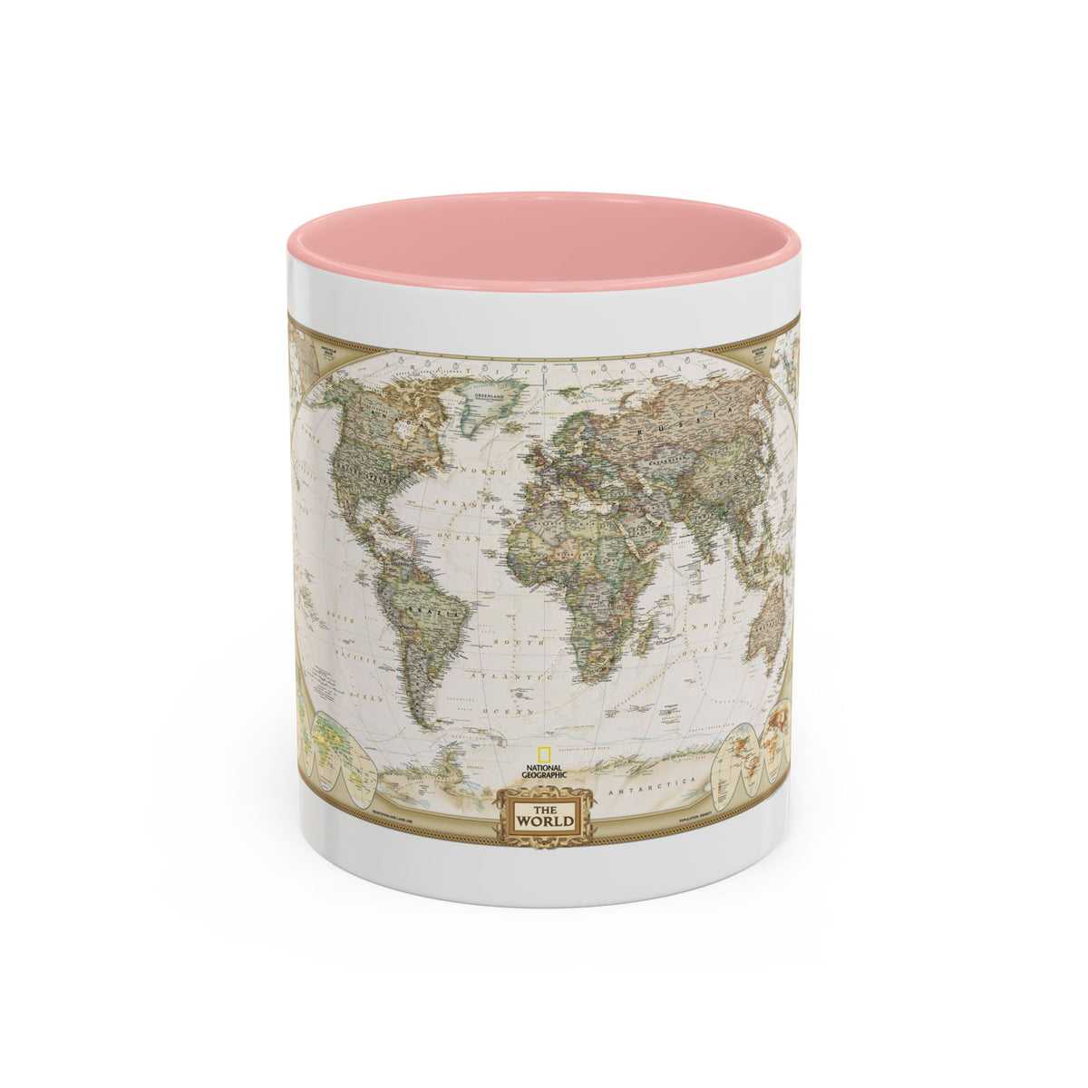 World Map - Political Antique (2007) (Map) Accent Coffee Mug