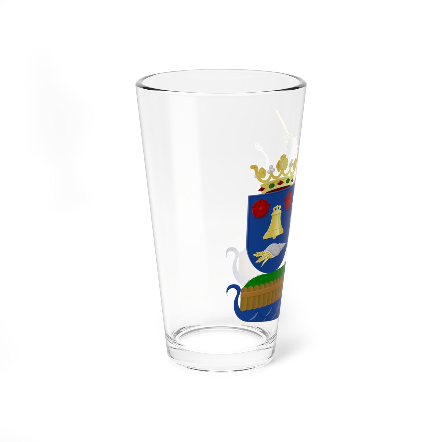 Waadhoeke wapen  foarstel 2016 (Netherlands) (Coat of Arms) Pint Glass 16oz