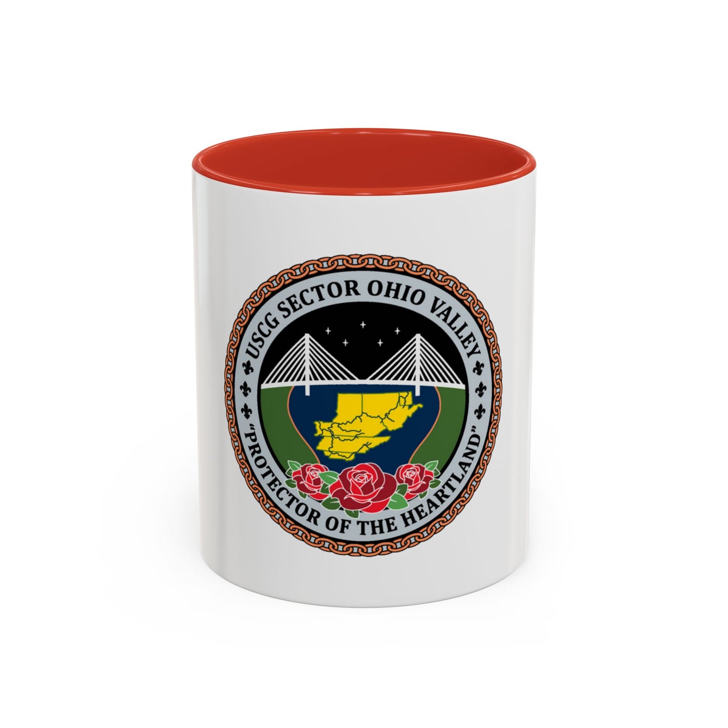 USCG SECTOR OHIO VALLEY (U.S. Coast Guard) Accent Coffee Mug