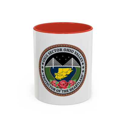 USCG SECTOR OHIO VALLEY (U.S. Coast Guard) Accent Coffee Mug