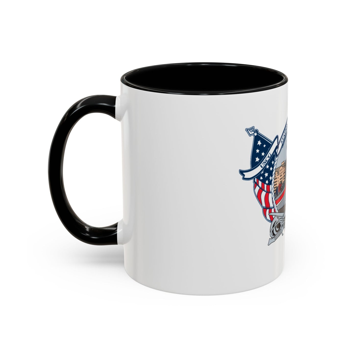 USCG Station Boston (U.S. Coast Guard) Accent Coffee Mug
