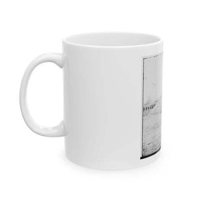 Aiken's Landing, Virginia (Vicinity). Battery Abbot, Fort Brady. (Battery Named For Col. Henry L. Abbot, 1st Conn. H. Artillery) (U.S. Civil War) White Coffee Mug
