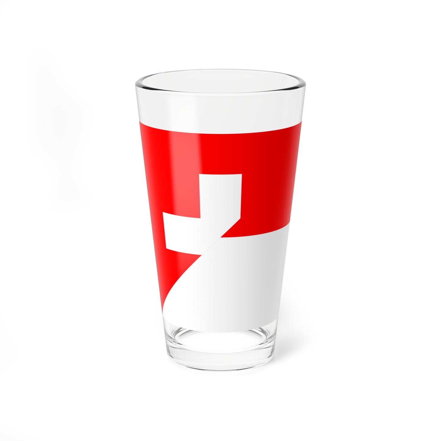 Flag of Indonesia and Switzerland (Indonesia) Pint Glass 16oz
