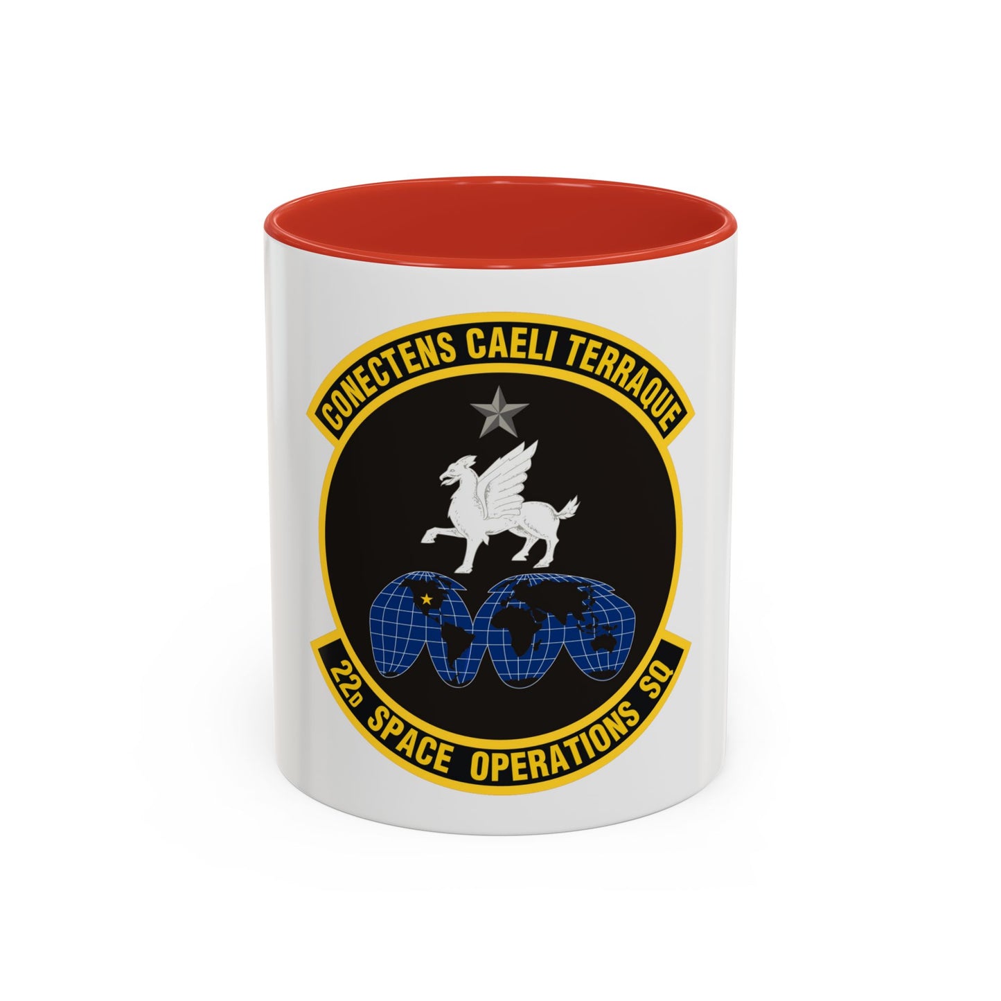 22d Space Operations Squadron (U.S. Air Force) Accent Coffee Mug