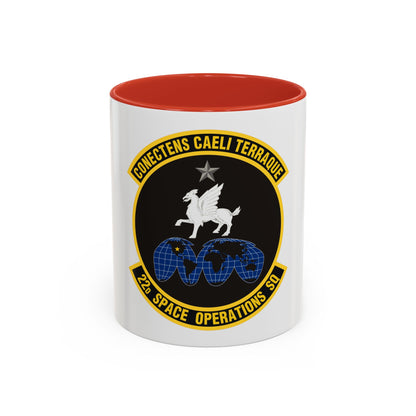 22d Space Operations Squadron (U.S. Air Force) Accent Coffee Mug