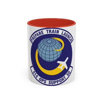 514th Operations Support Squadron (U.S. Air Force) Accent Coffee Mug