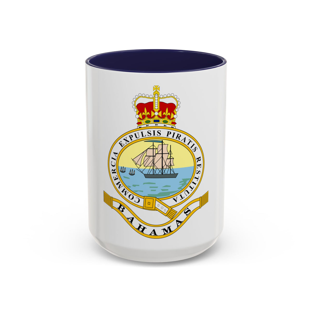 Emblem of the Bahamas (1869-1904; 1953-1964) - Accent Coffee Mug