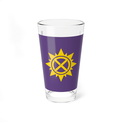 Flag of Hasuda Saitama ceremonial (Japan) Pint Glass 16oz
