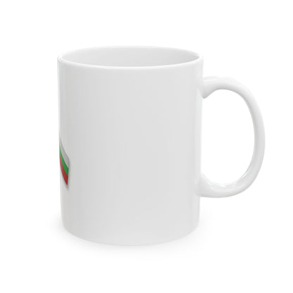 WhiteGreenRed ribbon (Bulgaria) White Coffee Mug