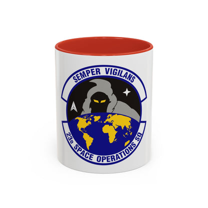 23d Space Operations Squadron (U.S. Air Force) Accent Coffee Mug