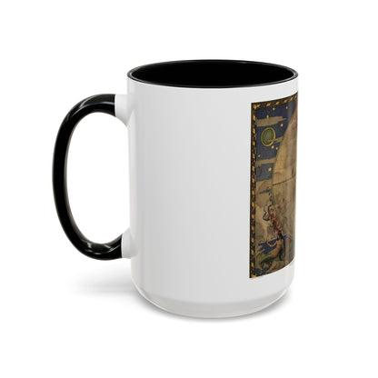 Map of Discovery- Western Hemisphere (1928) (Map) Accent Coffee Mug