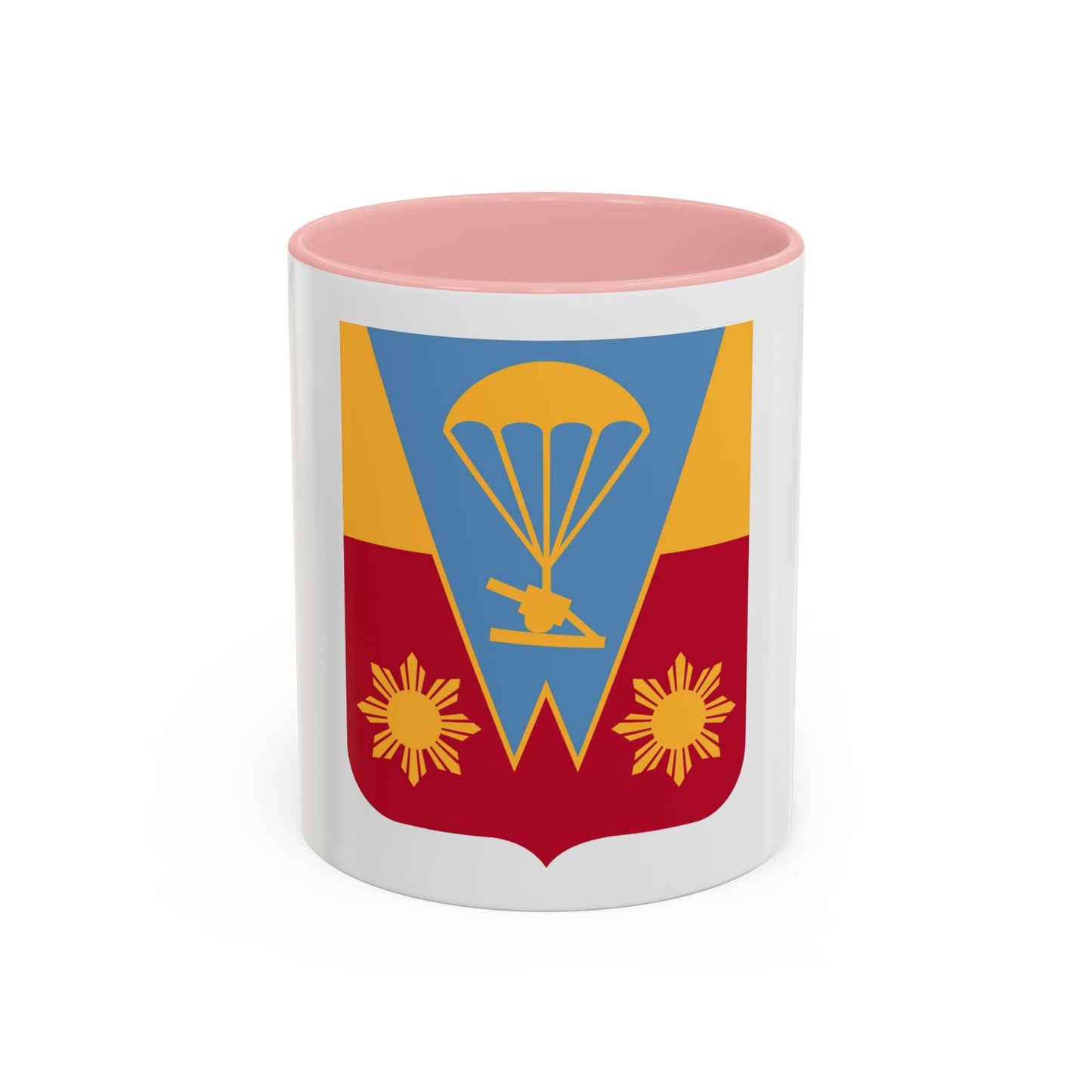 674th Airborne Field Artillery Battalion v2 (U.S. Army) Accent Coffee Mug