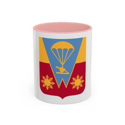 674th Airborne Field Artillery Battalion v2 (U.S. Army) Accent Coffee Mug