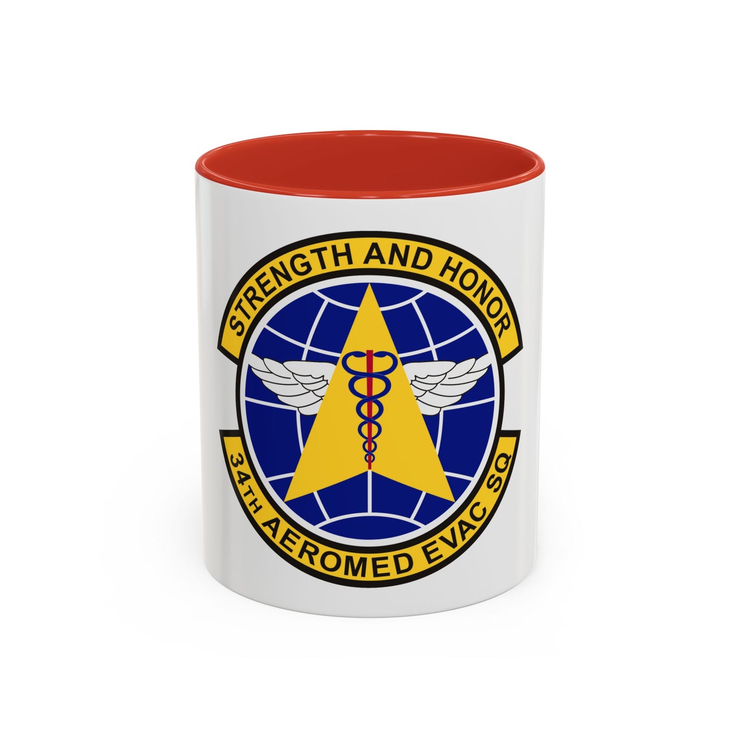 34th Aeromedical Evacuation Squadron (U.S. Air Force) Accent Coffee Mug