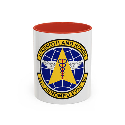 34th Aeromedical Evacuation Squadron (U.S. Air Force) Accent Coffee Mug