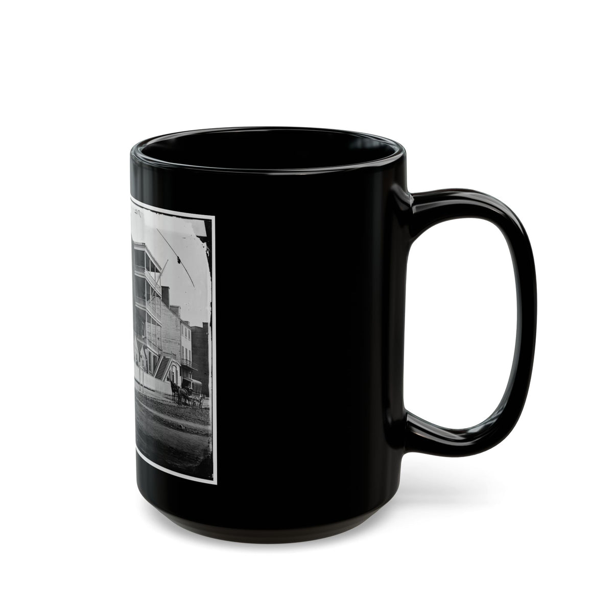 Washington, D.C. Buildings Of The Sanitary Commission Home Lodge For Invalid Soldiers, North Capitol Near C St. (U.S. Civil War) Black Coffee Mug