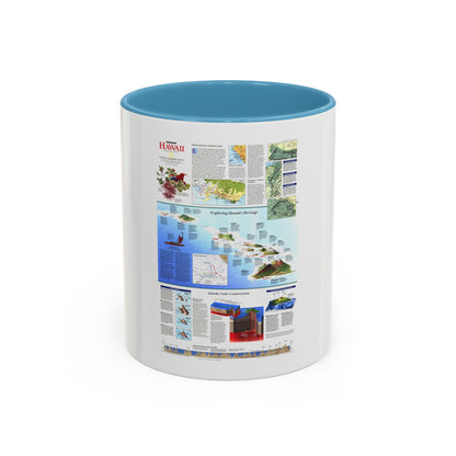 USA - Rediscovering Hawaii (1995) (Map) Accent Coffee Mug