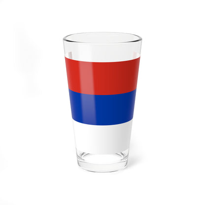Flag of Russia upside down (Russia) Pint Glass 16oz