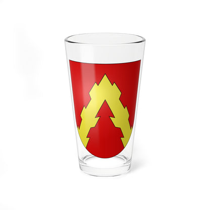 Vuissens-coat of arms (Switzerland) (Coat of Arms) Pint Glass 16oz