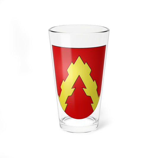 Vuissens-coat of arms (Switzerland) (Coat of Arms) Pint Glass 16oz