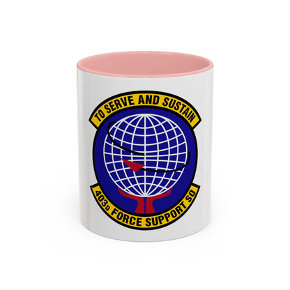 403 Force Support Squadron AFRC (U.S. Air Force) Accent Coffee Mug