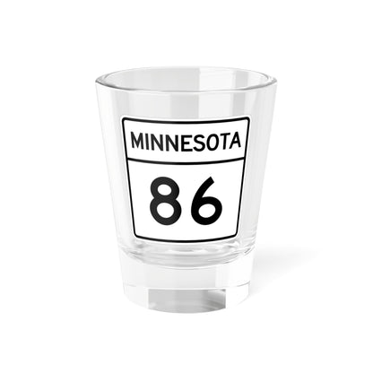 MN-86 1948 (Minnesota) (Road Sign) Shot Glass 1.5oz