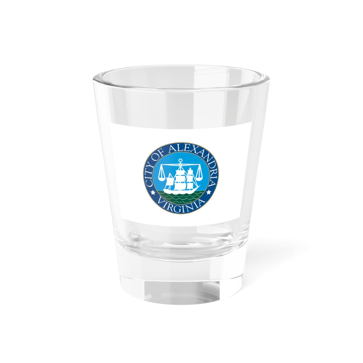 Flag of Alexandria Virginia (United States) Shot Glass 1.5oz