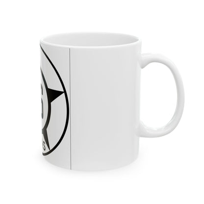 Old Texas 86 (Texas) (Road Sign) White Coffee Mug