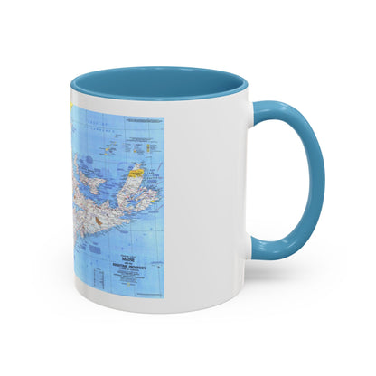 Canada - Maine, with the Maritime Provinces 1 (1975) (Map) Accent Coffee Mug