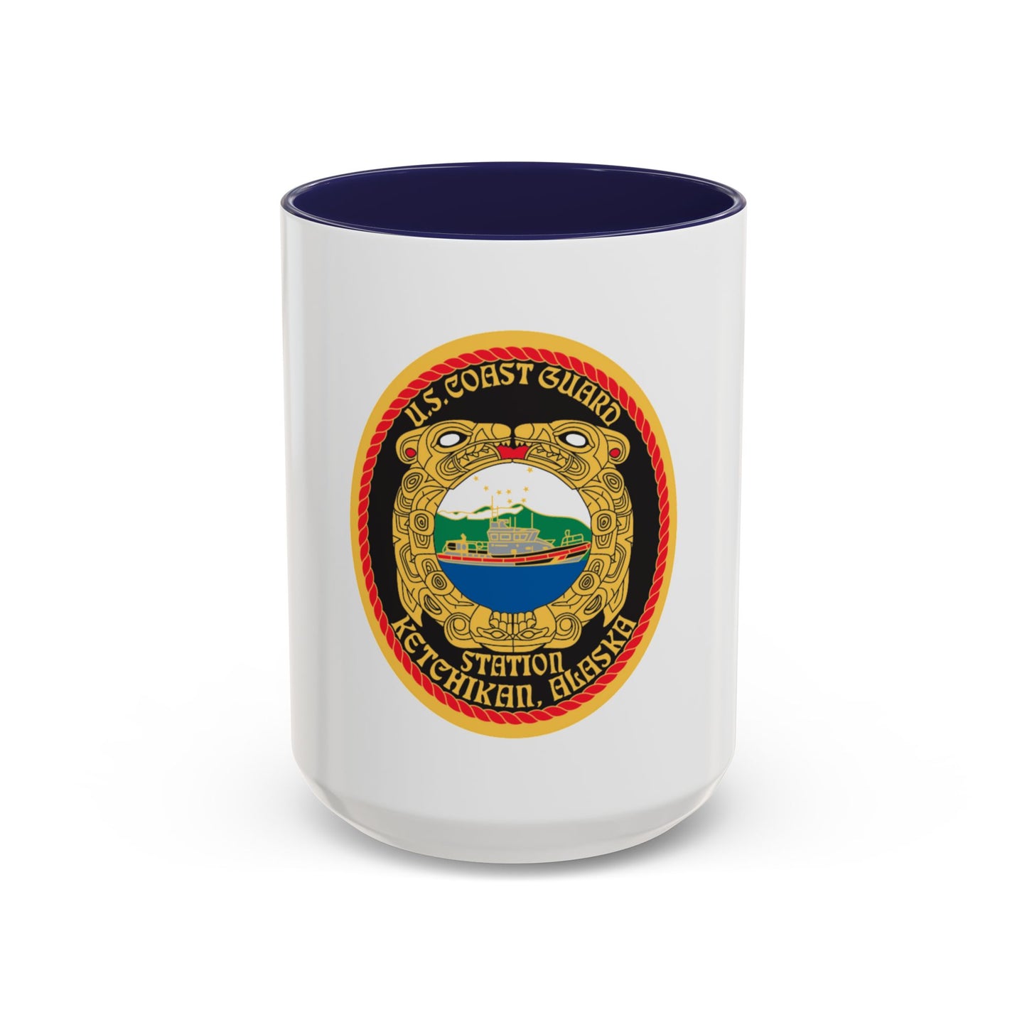 USCGS Ketchikan (U.S. Coast Guard) Accent Coffee Mug