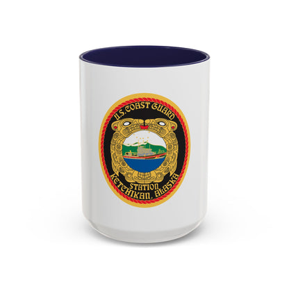 USCGS Ketchikan (U.S. Coast Guard) Accent Coffee Mug