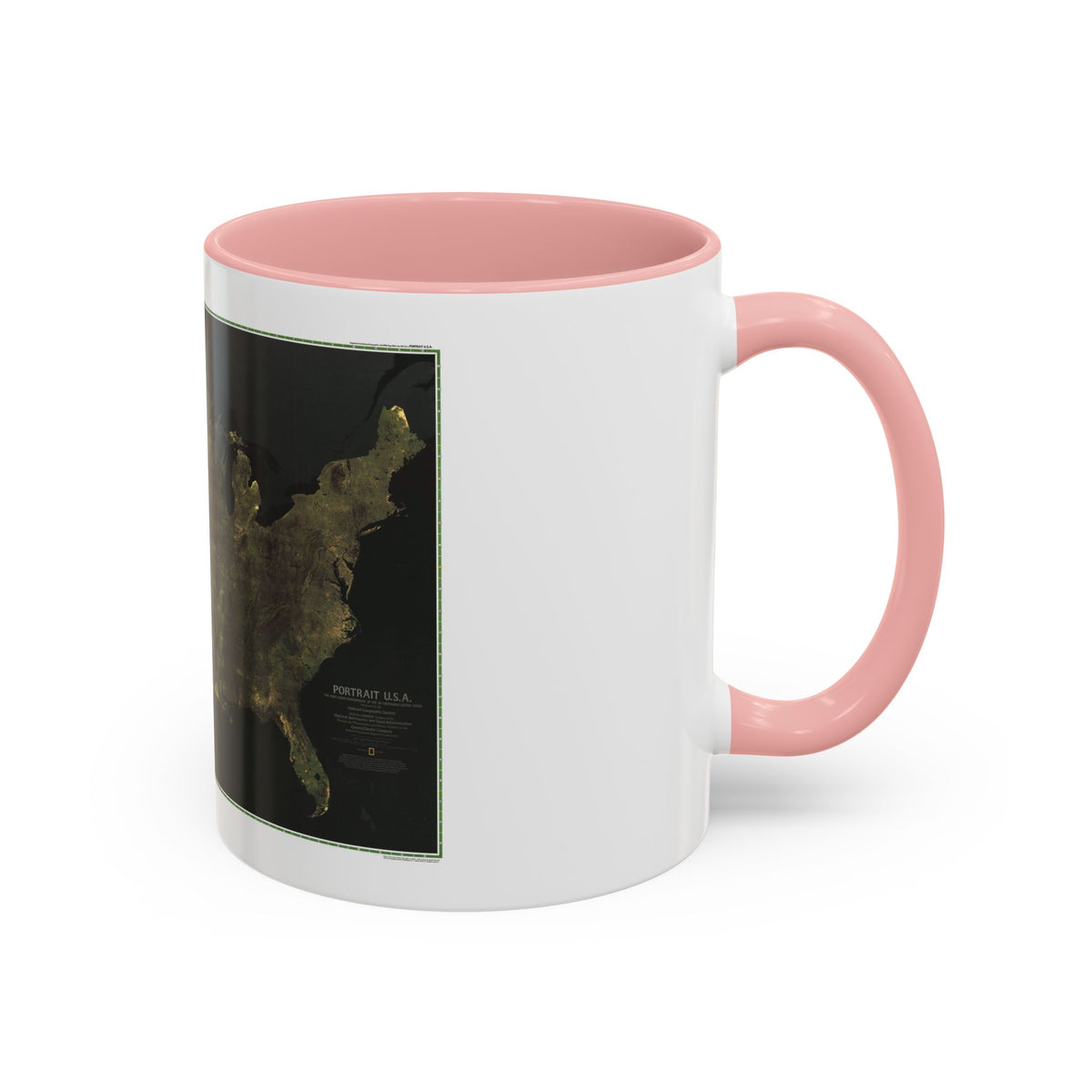 USA - Portrait U.S.A (1976) (Map) Accent Coffee Mug