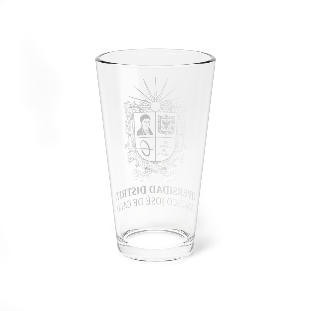 Escudo UD (Colombia) (Coat of Arms) Pint Glass 16oz