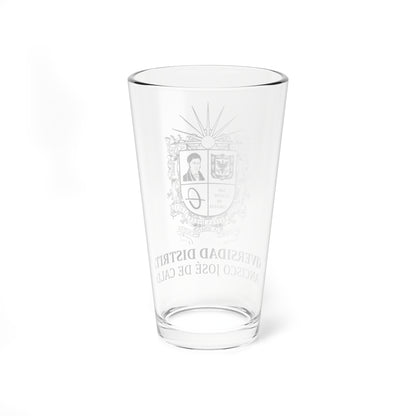 Escudo UD (Colombia) (Coat of Arms) Pint Glass 16oz