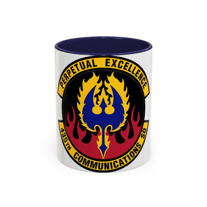 435th Communications Squadron (U.S. Air Force) Accent Coffee Mug