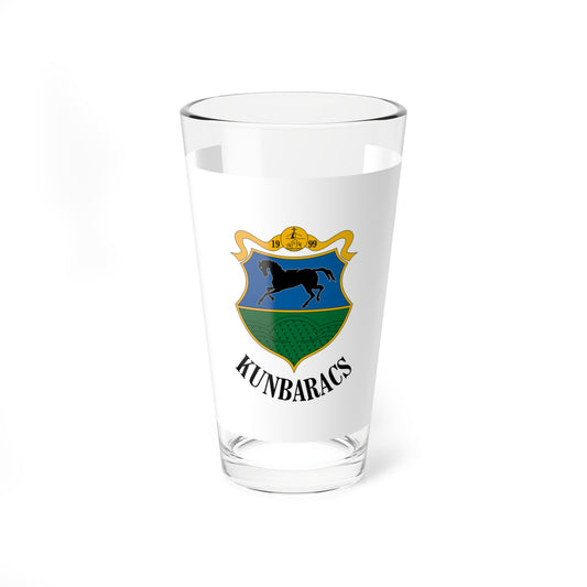 Flag of Kunbaracs (Hungary) Pint Glass 16oz